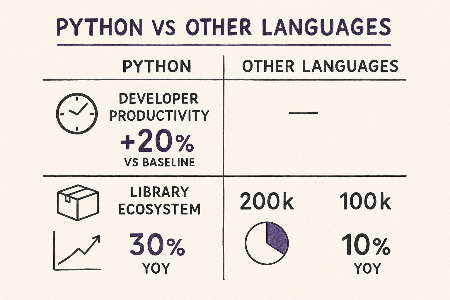 Infographic about app development with python