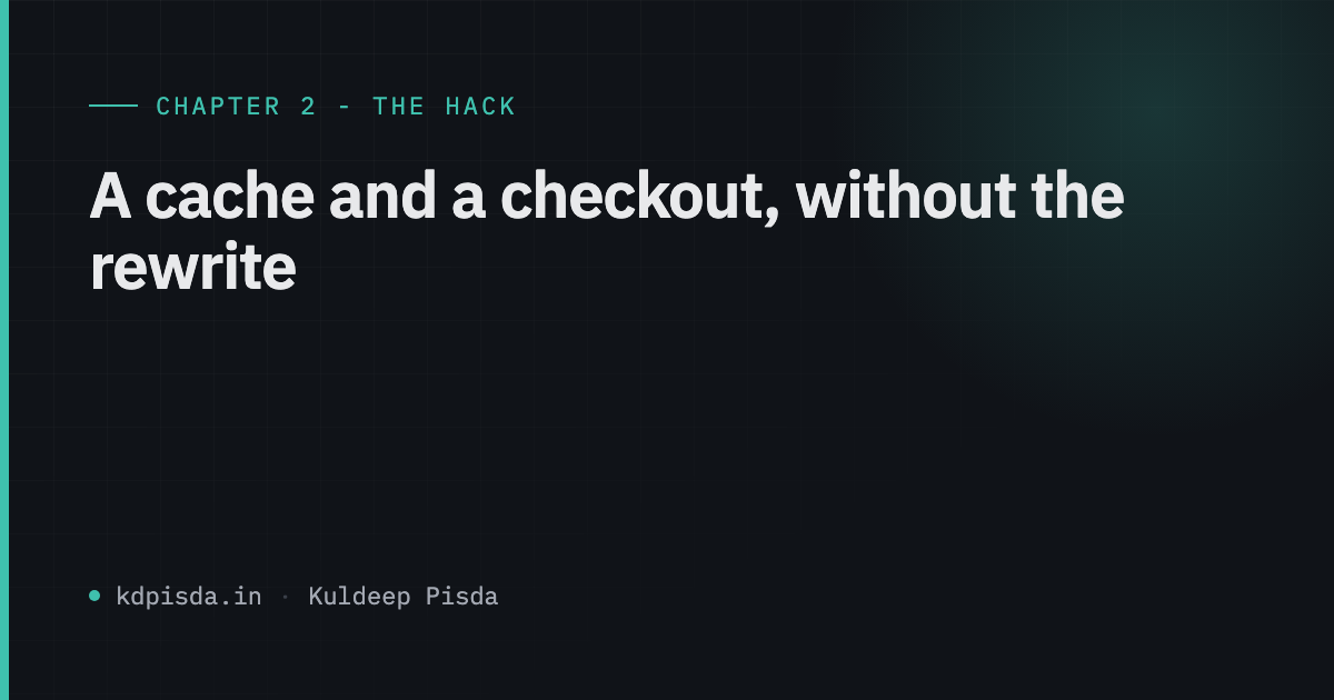 The Hack in Front of the CMS: A Cache and a Checkout on Directus