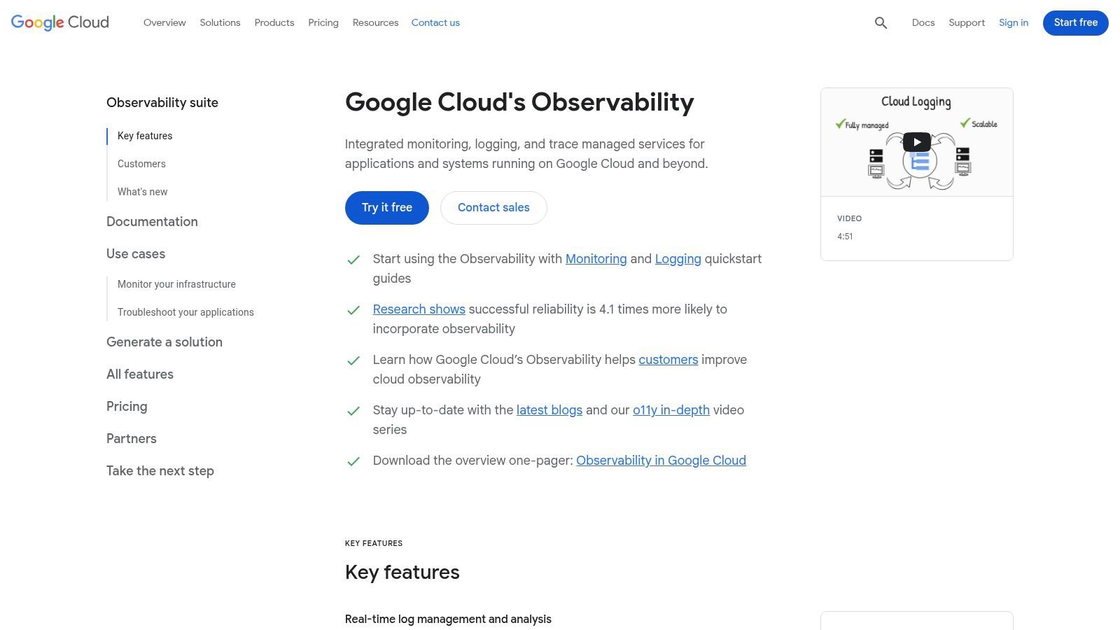 Google Cloud Operations Suite (Cloud Monitoring, Trace, Profiler)