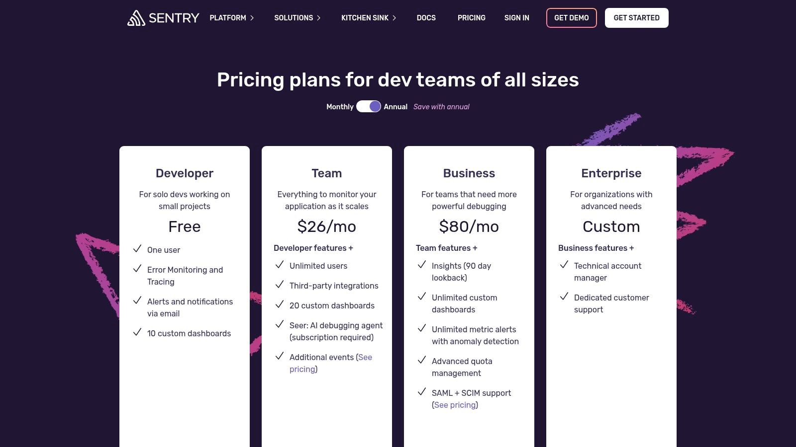 Sentry – Performance Monitoring for Developers