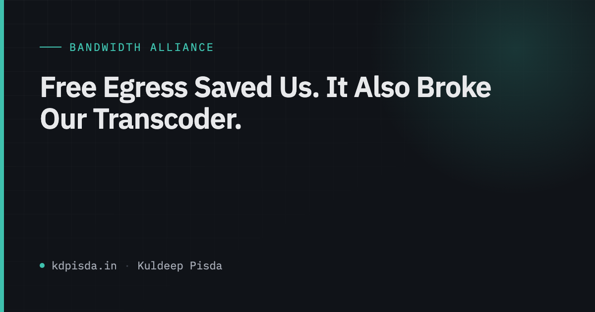 Zeroing the Egress Bill: Wasabi, Cloudflare, and the Transcoder It Cost Us