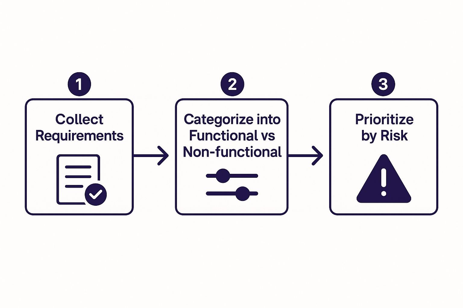 Infographic about testing software requirements